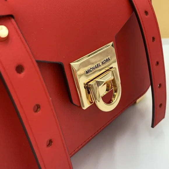 MICHAEL KORS MANHATTAN MEDIUM TOP HANDLE SCHOOL SATCHEL CROSSBODY BAG Fl… - Picture 13 of 16